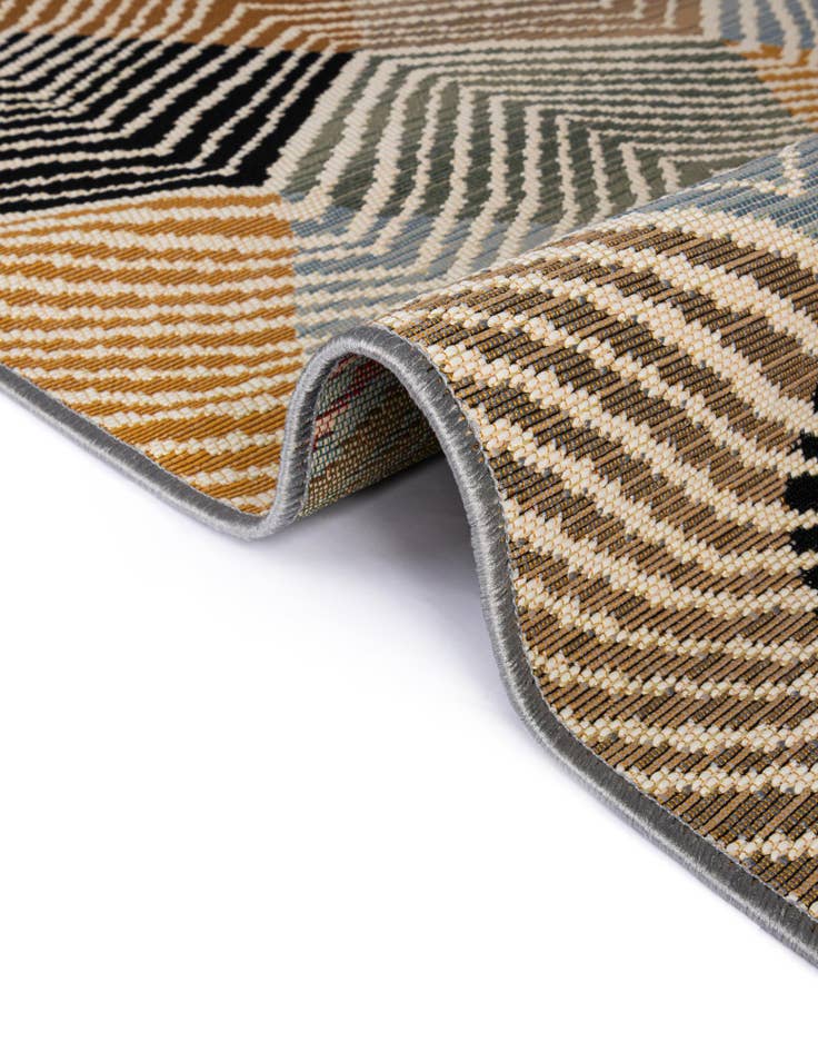 Detail image of  10' x 10'  Washable Modern Indoor / Outdoor Square Rug