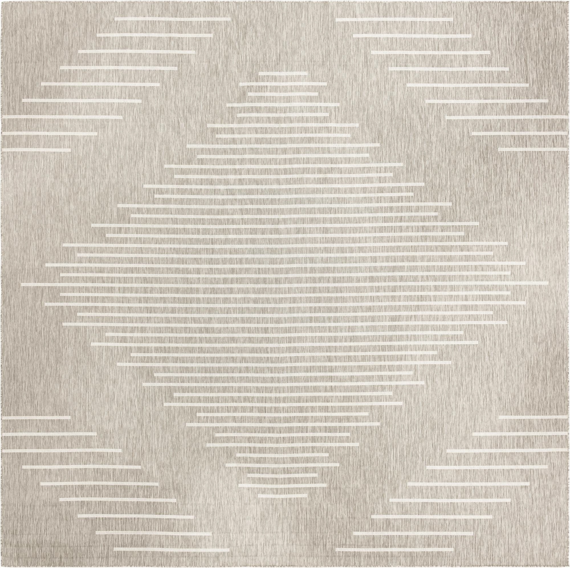  13' x 13'  Washable Modern Indoor / Outdoor Square Rug