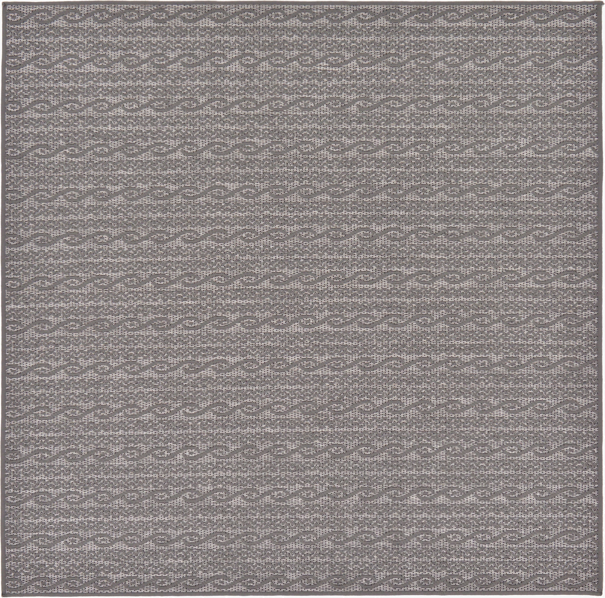  6' x 6'  Washable Modern Indoor / Outdoor Square Rug