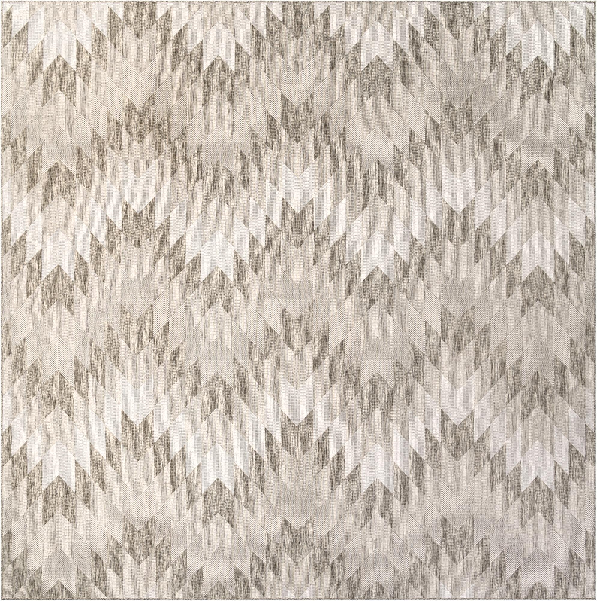  13' x 13'  Washable Modern Indoor / Outdoor Square Rug