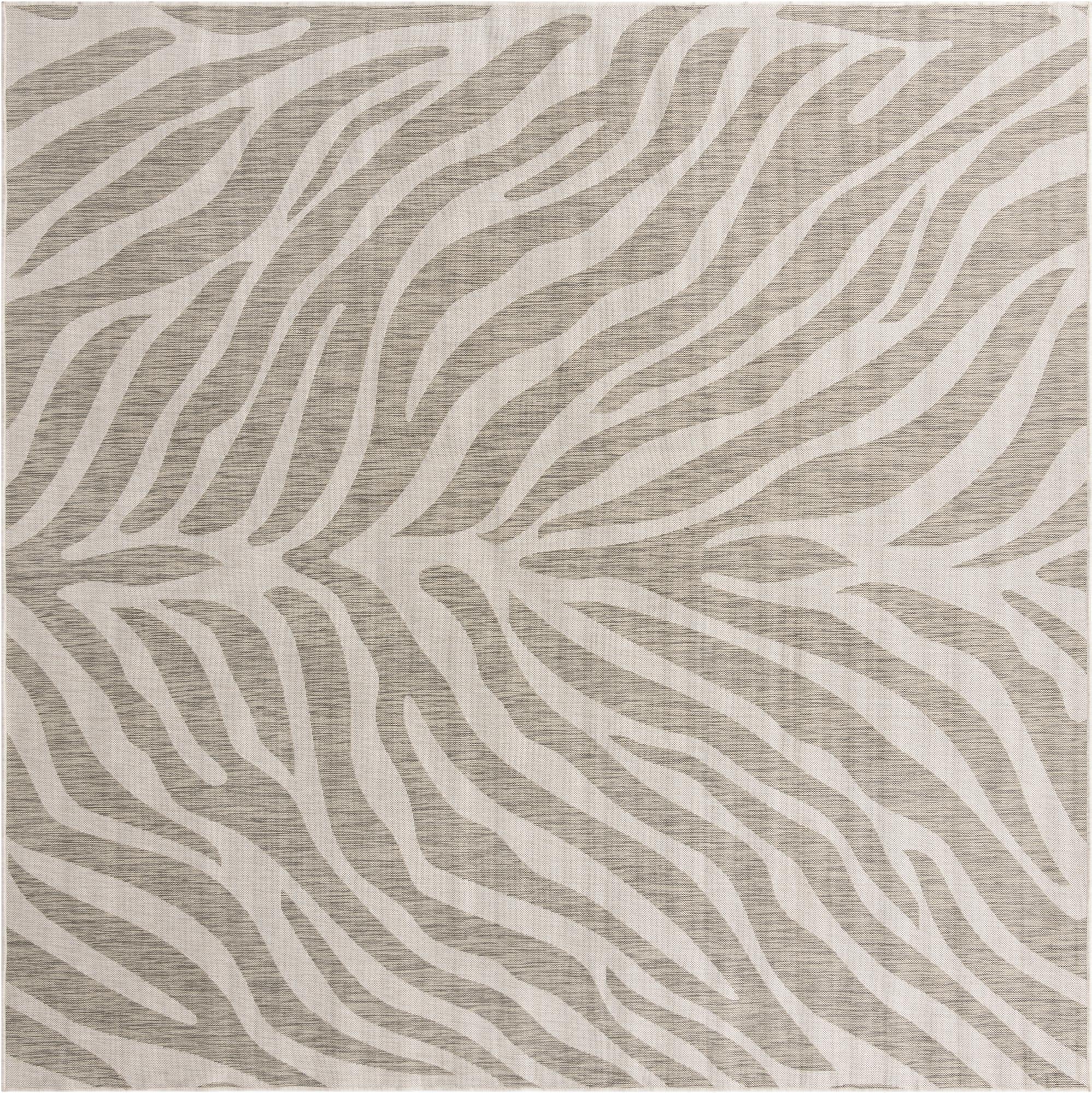  10' x 10'  Washable Safari Indoor / Outdoor Square Rug