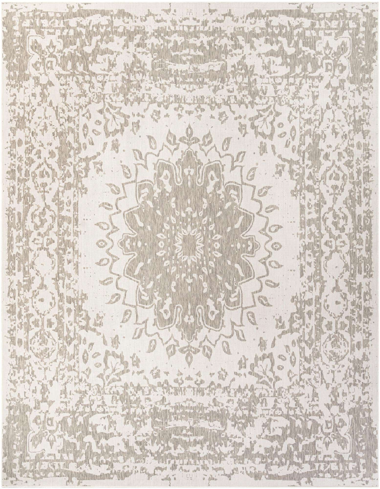 Primary image  13' x 13'  Washable Traditional Indoor / Outdoor Square Rug