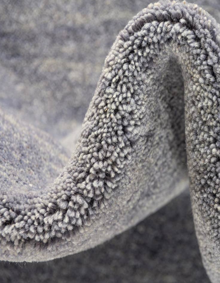 Detail image of 9' 10 x 9' 10 Hand Knotted Solid Gabbeh Wool Square Rug