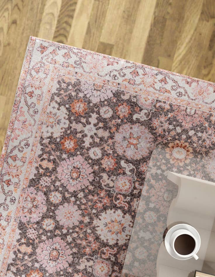 Detail image of  7' 10 x 7' 10  Washable Timeless Square Rug