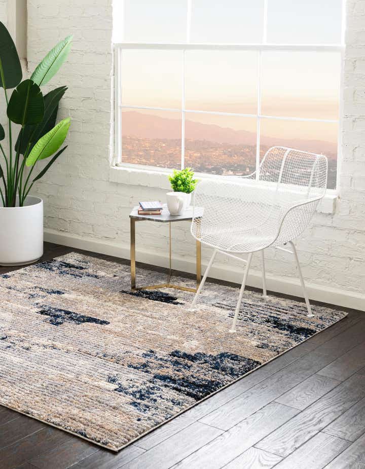 Gray 8' x 8' Tucson Square Rug | Rugs.com