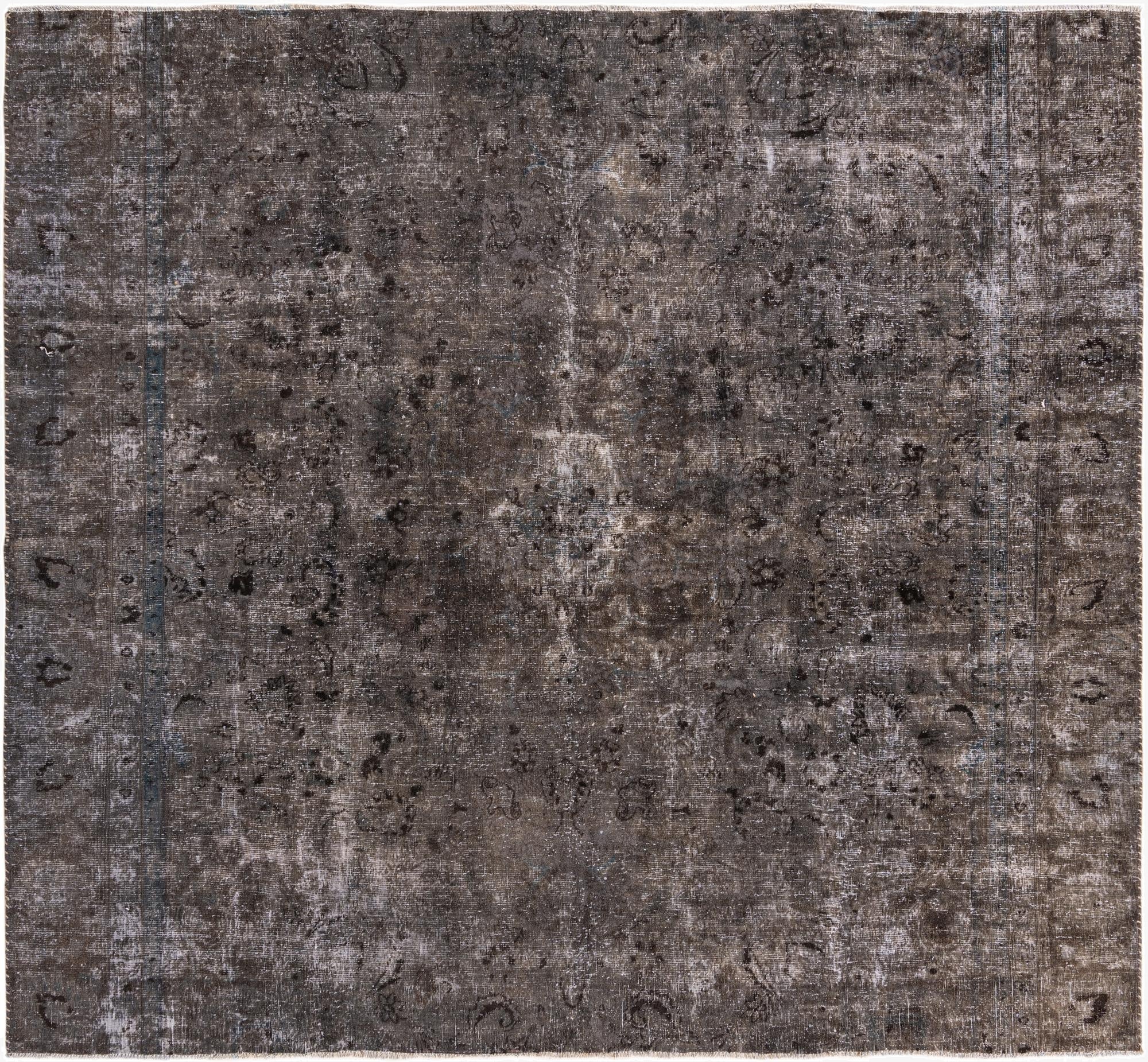  8' 2 x 8' 10  Hand Knotted Ultra Vintage Persian Wool Square Rug