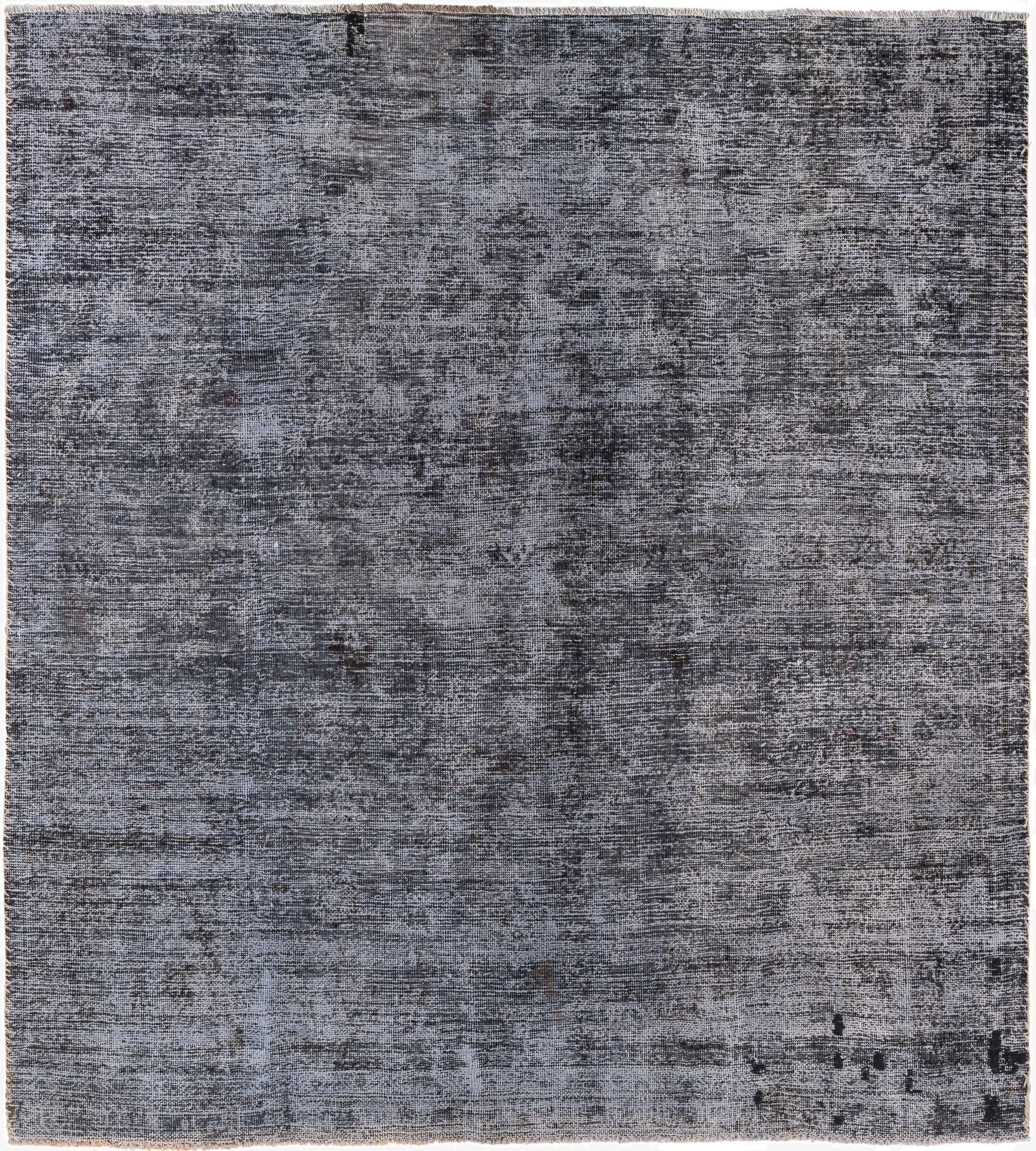  6' 9 x 7' 6  Hand Knotted Ultra Vintage Persian Wool Square Rug