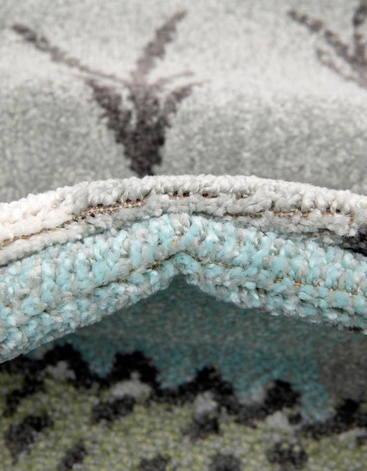 Detail image of  7' 10 x 7' 10 Animals Whimsy Kids Square Rug