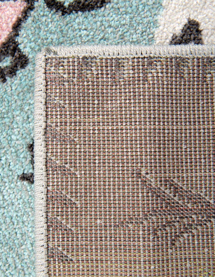 Detail image of  7' 10 x 7' 10 Animals Whimsy Kids Square Rug