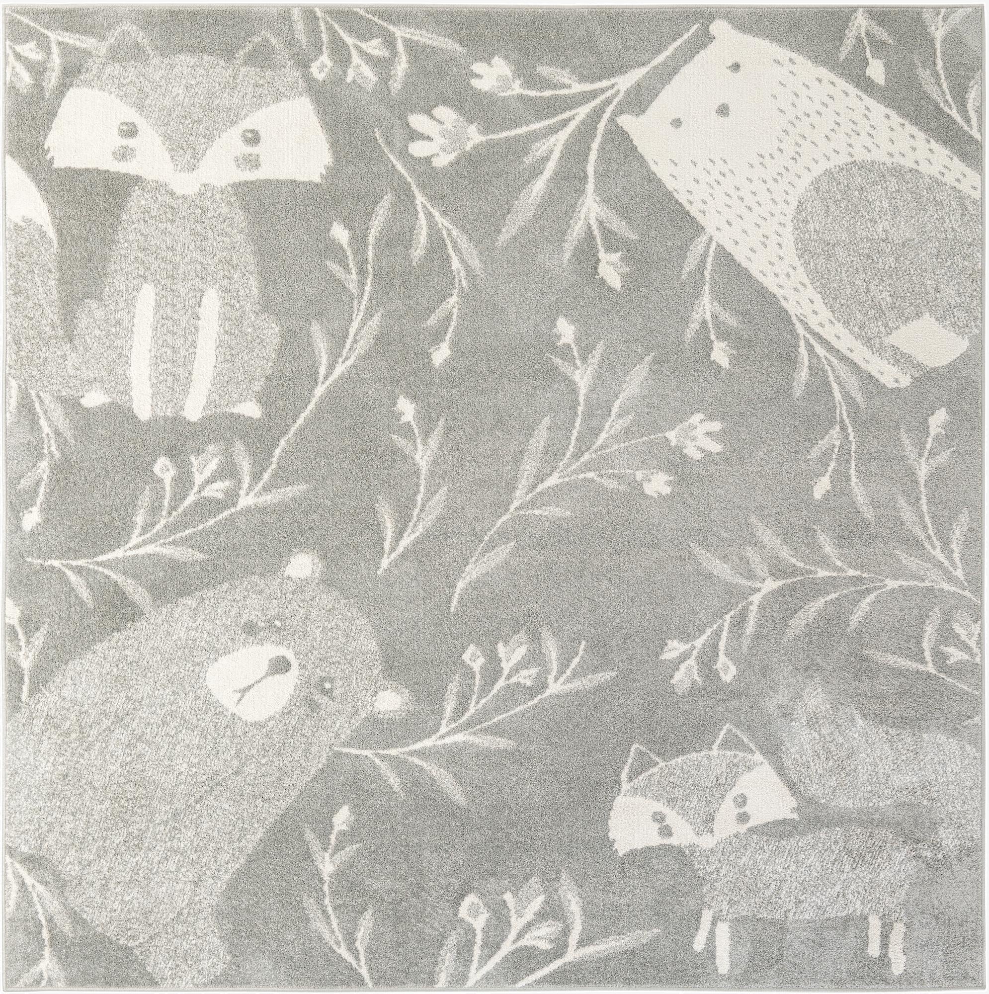  7' 10 x 7' 10 Whimsy Kids Square Rug