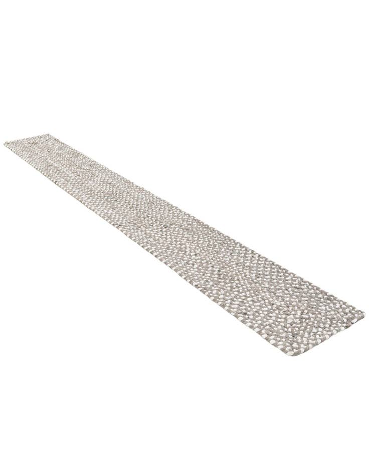 Detail image of  1' 2 x 10'  Hand Braided Chindi Table Runner Rug