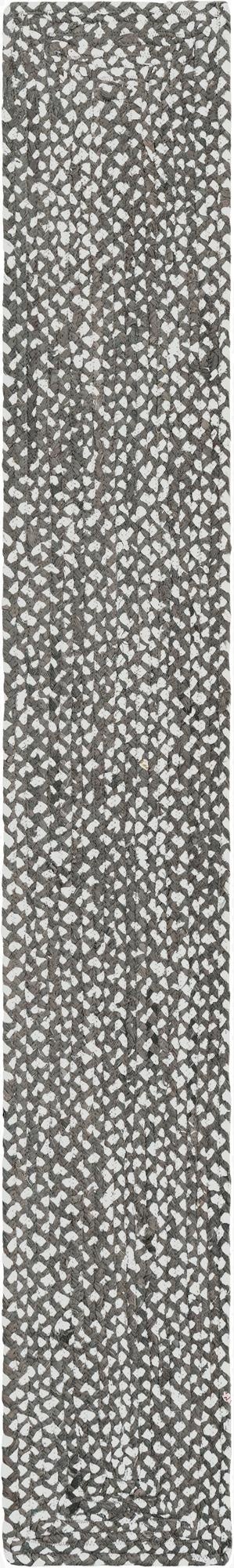  1' 2 x 8'  Hand Braided Chindi Table Runner Rug