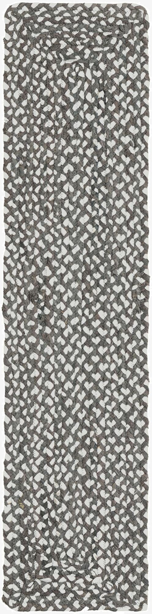 1' 2 x 5' 1  Hand Braided Chindi Table Runner Rug