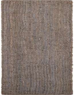 A 1' 2 x 10' 0 gray braided jute runner rug with a textured, natural flatweave pattern, ideal for hallways or kitchens.