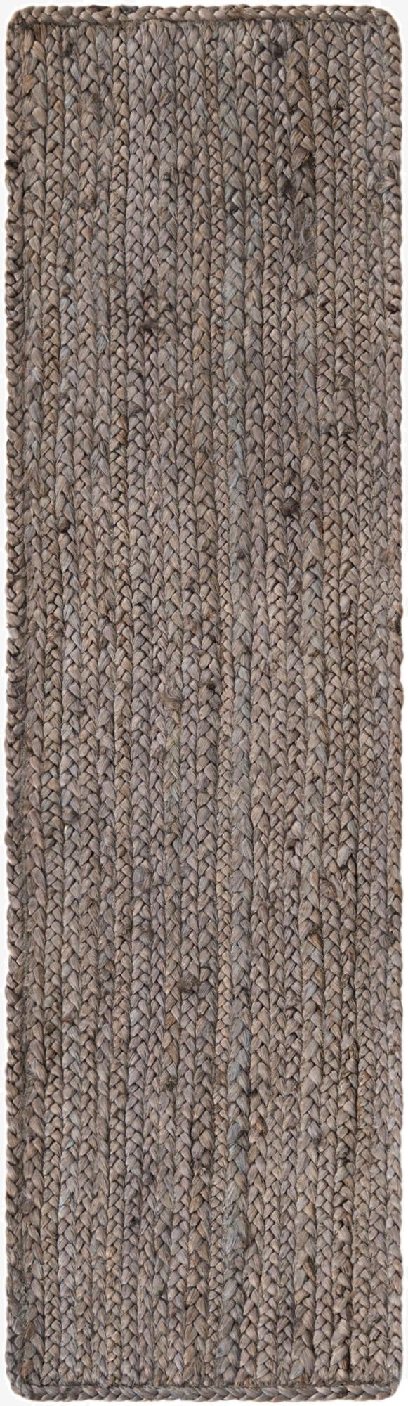  1' 2 x 4' 1  Hand Woven Braided Jute Table Runner Rug
