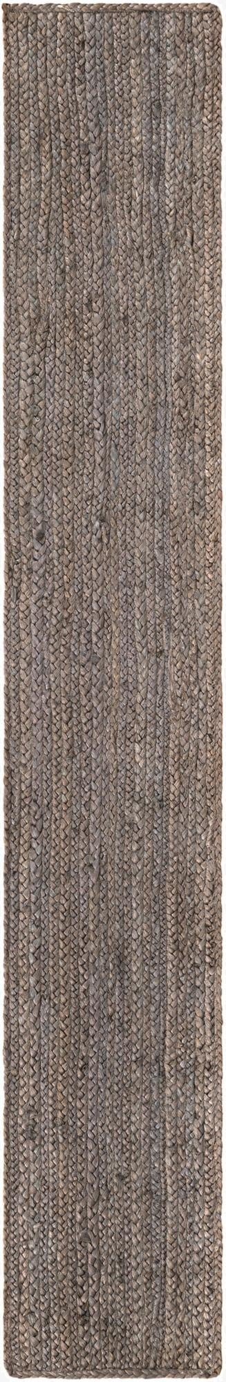  1' 2 x 8'  Hand Braided Jute Table Runner Rug