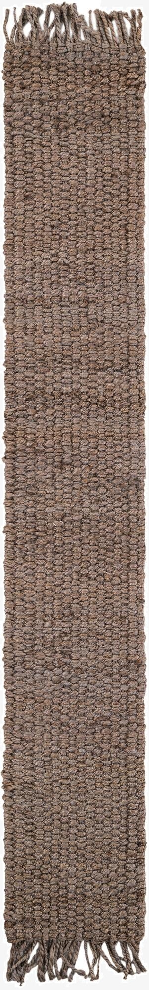  1' 2 x 8'  Hand Woven Chunky Jute Table Runner Rug
