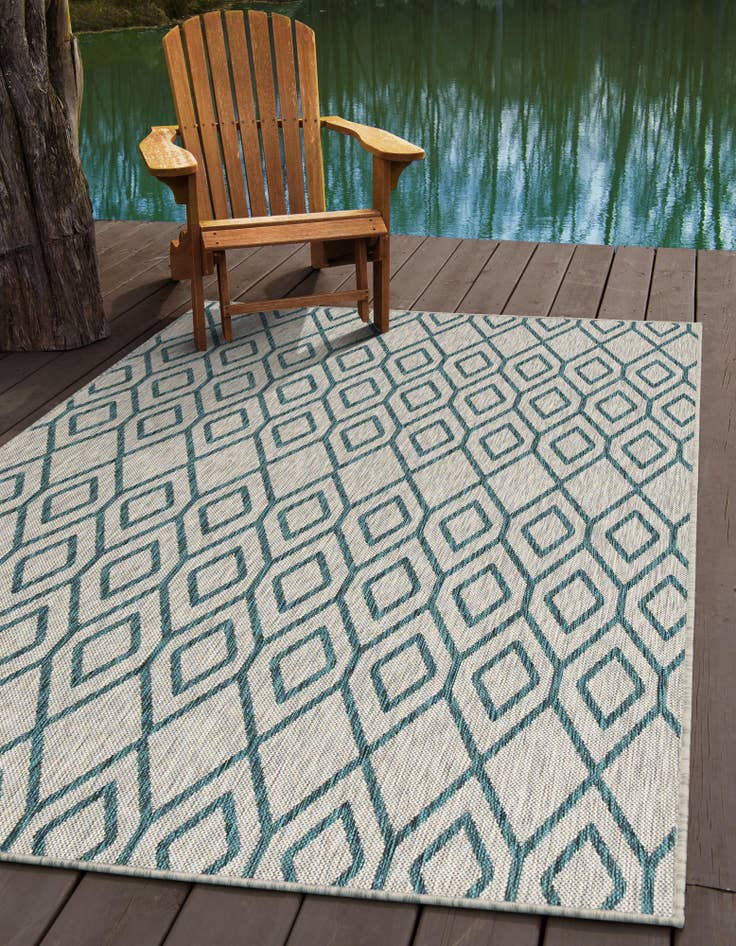 Detail image of  6' x 9'  Washable Jill Zarin Turks and Caicos Indoor / Outdoor Rug
