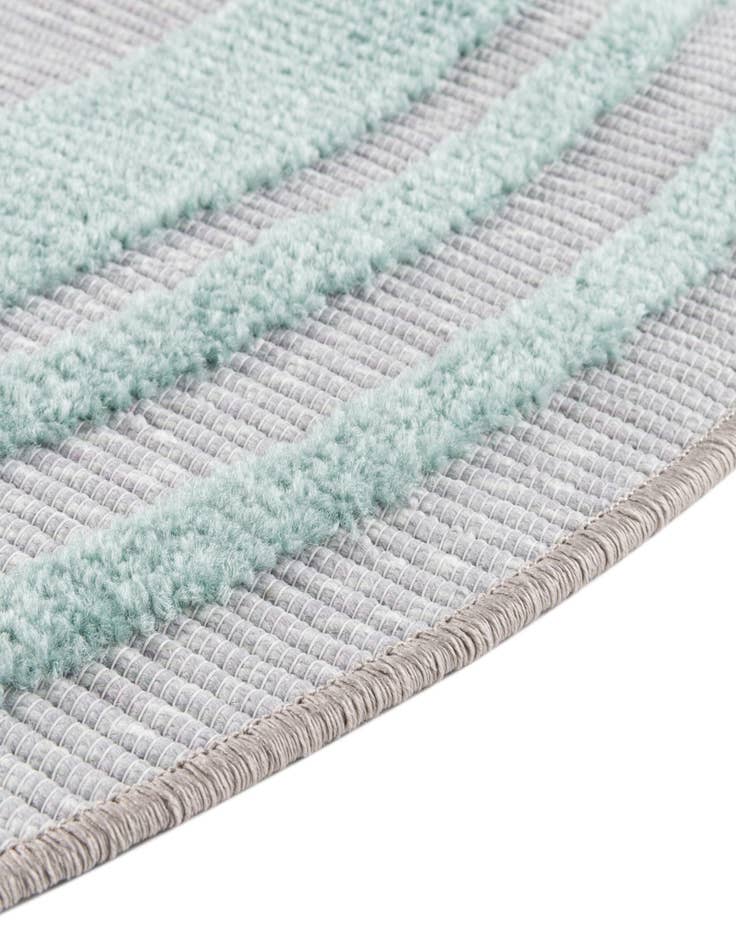 Detail image of  3' 3 x 3' 3  Washable Aruba Indoor / Outdoor Round Rug