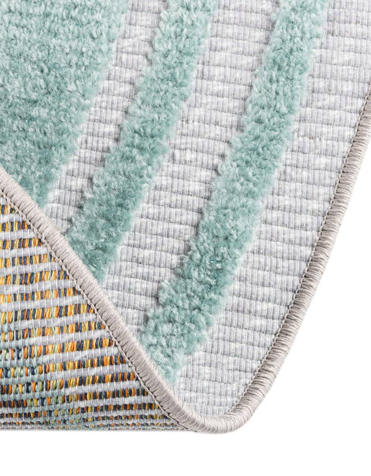 Detail image of  3' 3 x 3' 3  Washable Aruba Indoor / Outdoor Round Rug