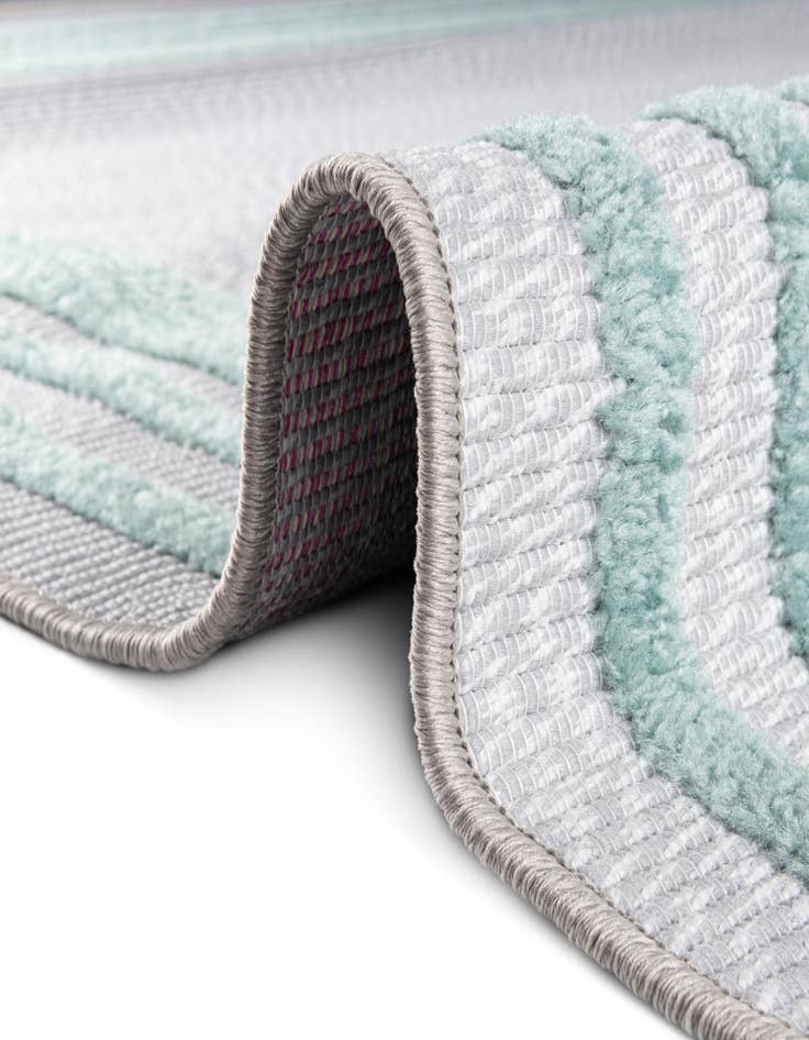 Detail image of  3' 3 x 3' 3  Washable Aruba Indoor / Outdoor Round Rug