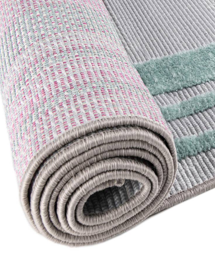 Detail image of  3' 3 x 3' 3  Washable Aruba Indoor / Outdoor Round Rug