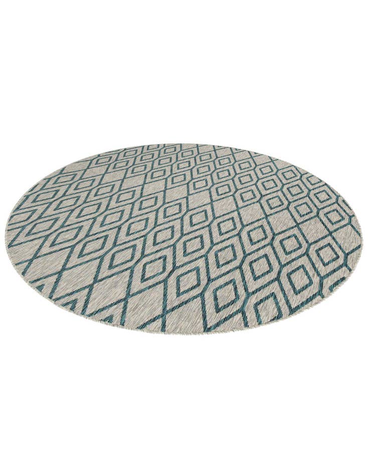Detail image of  7' x 7'  Washable Jill Zarin Turks and Caicos Indoor / Outdoor Round Rug