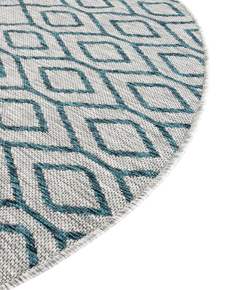 Detail image of  7' x 7'  Washable Jill Zarin Turks and Caicos Indoor / Outdoor Round Rug