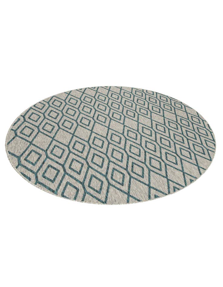 Detail image of  7' x 7'  Washable Jill Zarin Turks and Caicos Indoor / Outdoor Round Rug