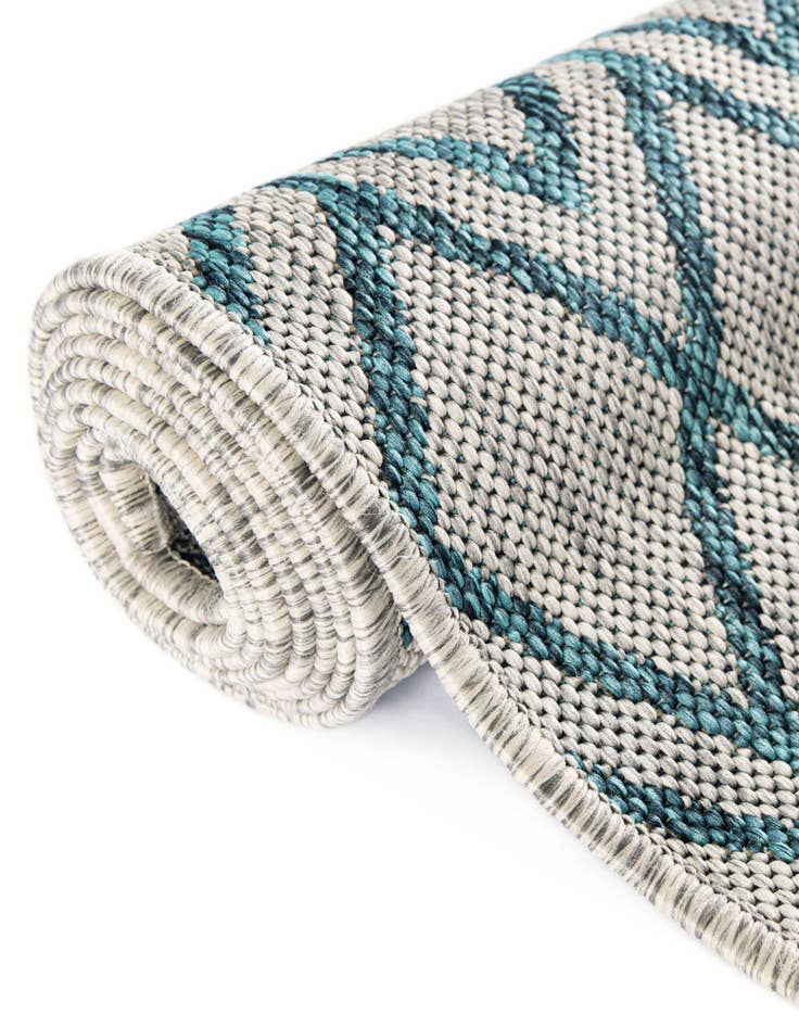 Detail image of  7' 10 x 7' 10  Washable Jill Zarin Turks and Caicos Indoor / Outdoor Square Rug