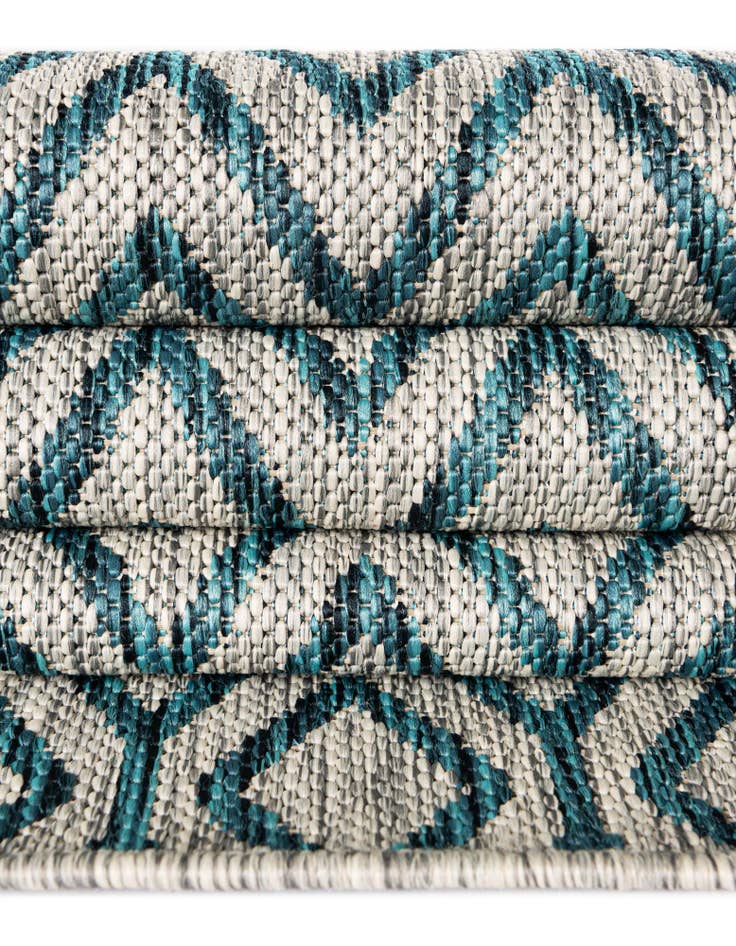 Detail image of  7' 10 x 7' 10  Washable Jill Zarin Turks and Caicos Indoor / Outdoor Square Rug