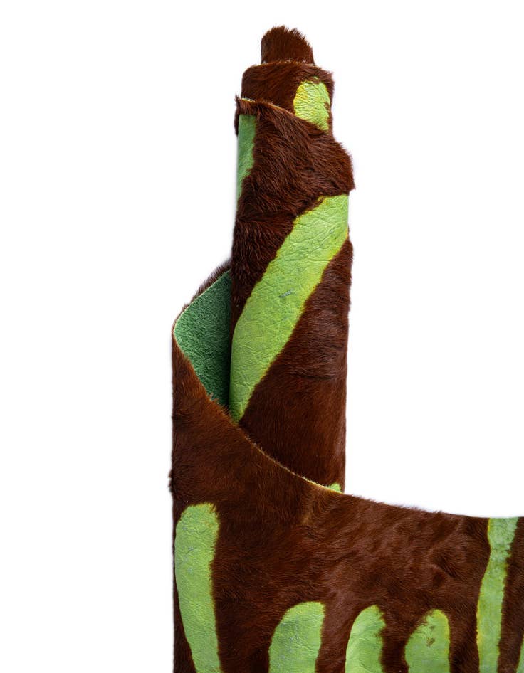 Detail image of 5' 7 x 6' 3 Cowhide Leather Rug