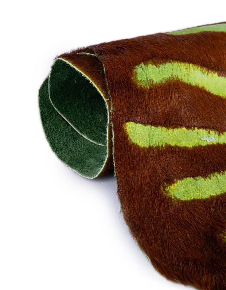 Detail image of 5' 7 x 6' 3 Cowhide Leather Rug