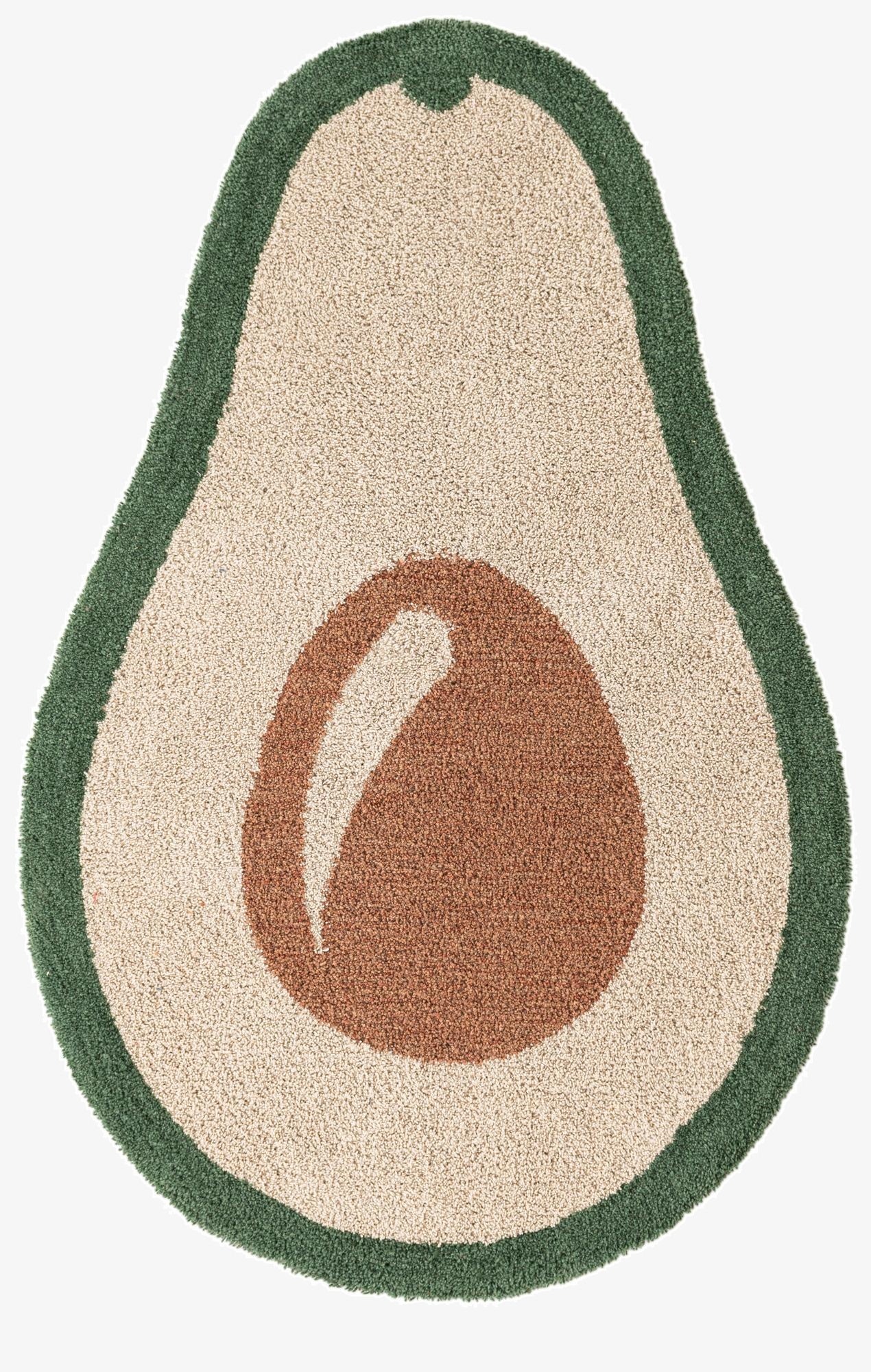  2' x 3' 1 Handtufted Wool Freeform Rug