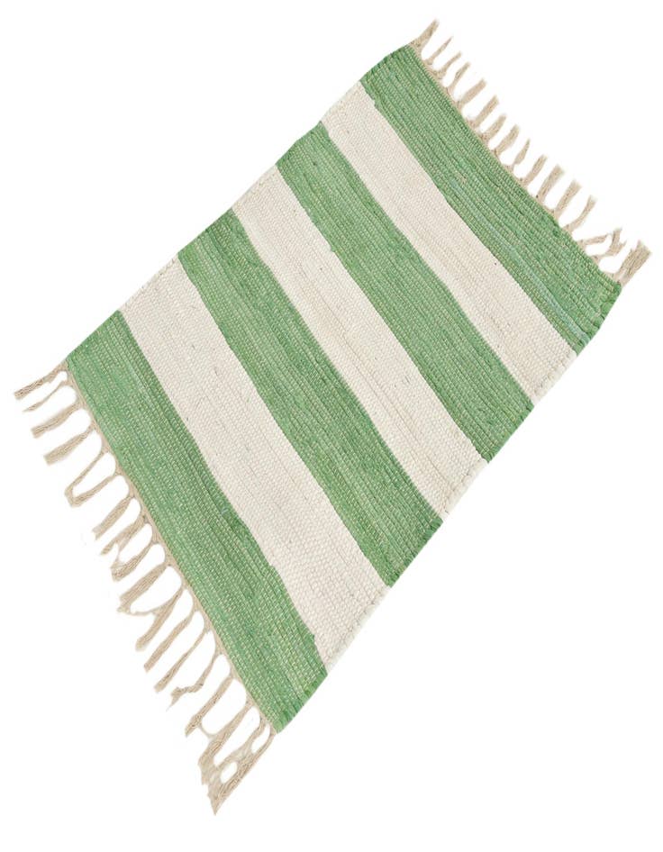 Detail image of  2' 2 x 3' 1  Hand Woven Chindi Rag Rug