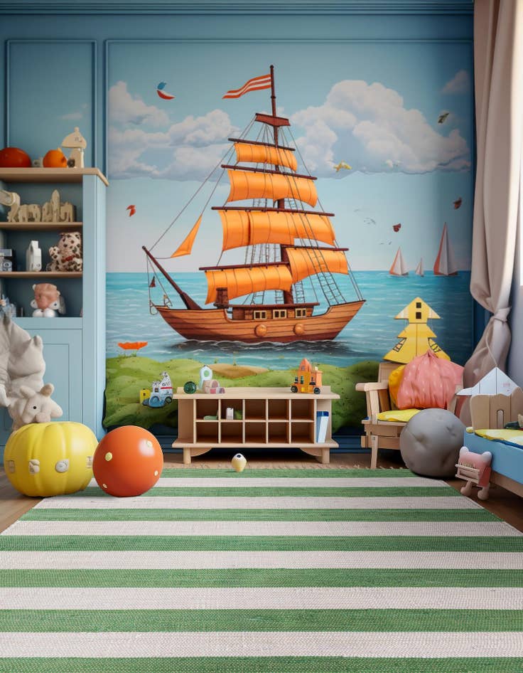 Detail image of  9' x 12'  Hand Woven Chindi Rag Rug