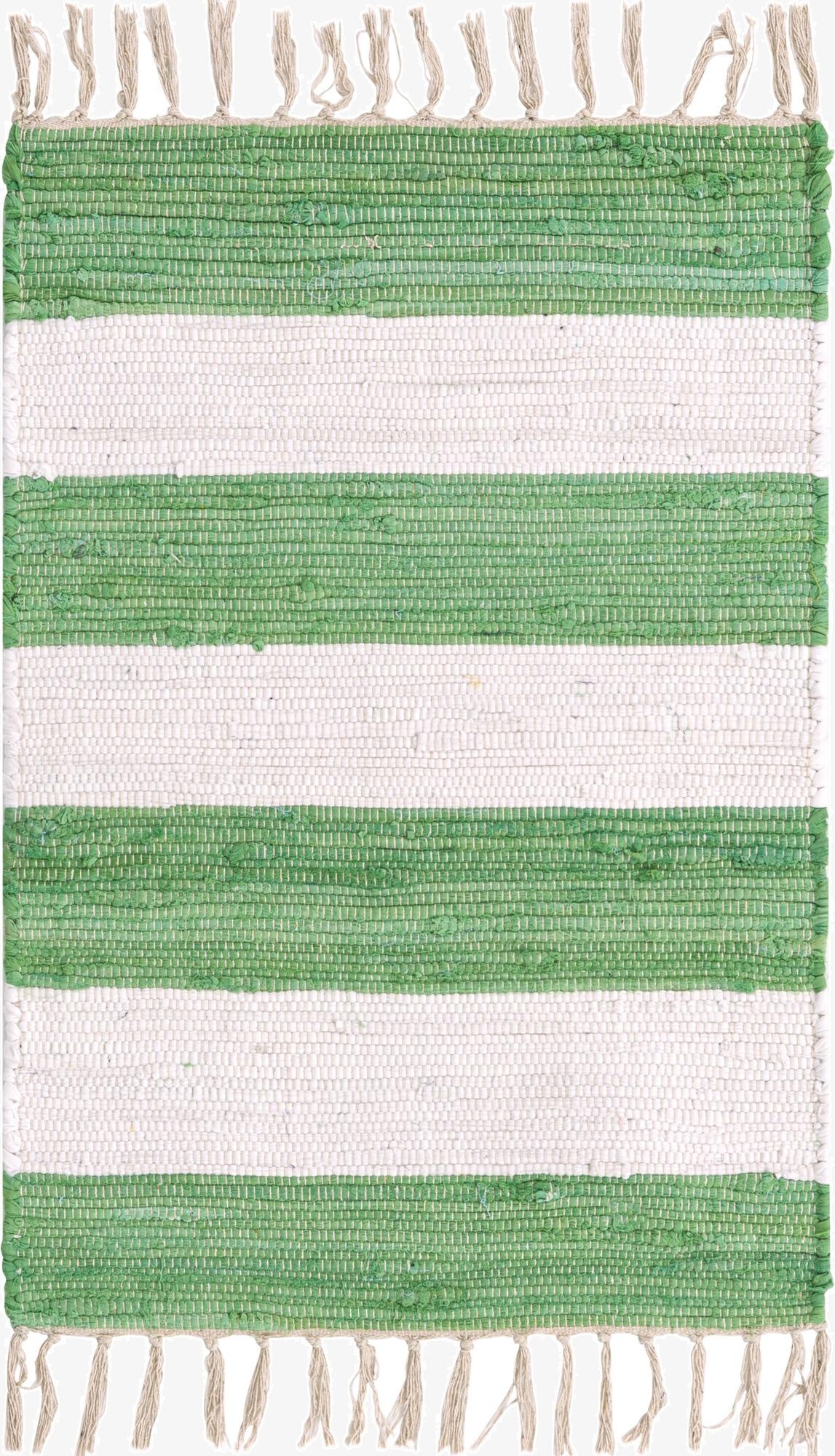  2' 2 x 3' 1  Hand Woven Chindi Rag Rug