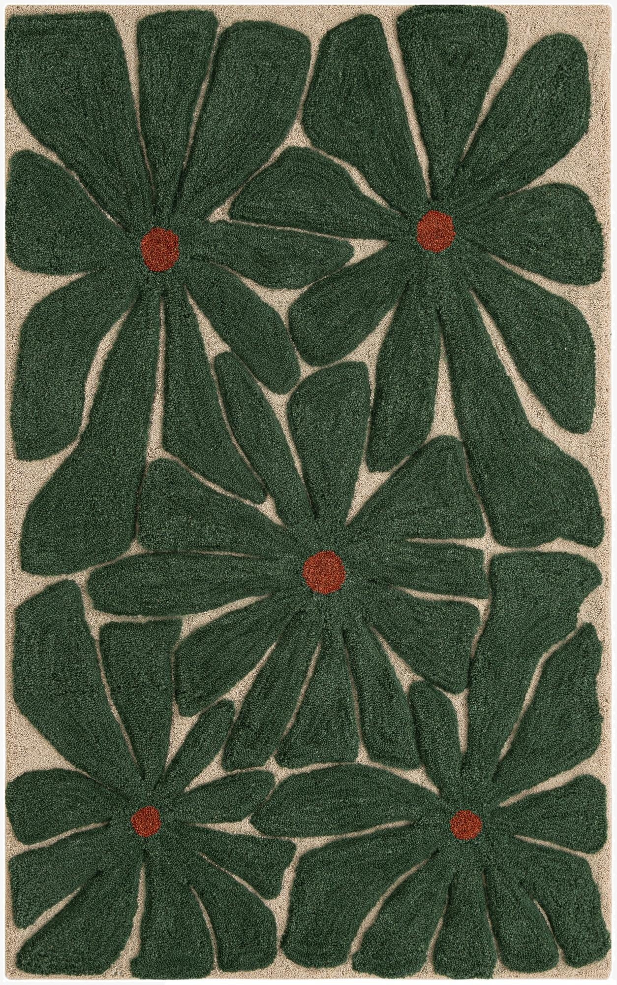  9' x 12' Handtufted Wool Rug