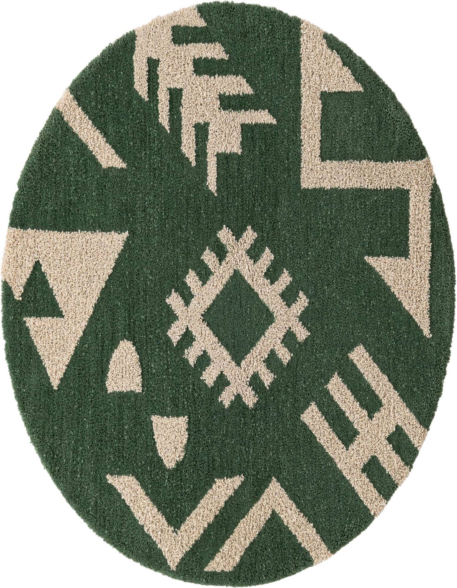 Primary image  3' 3 x 3' 3 Handtufted Wool Round Rug
