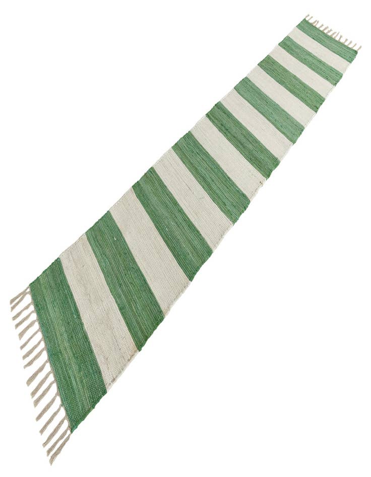 Detail image of  2' 2 x 10'  Hand Woven Chindi Rag Runner Rug