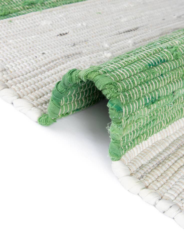 Detail image of  2' 2 x 8'  Hand Woven Chindi Rag Runner Rug