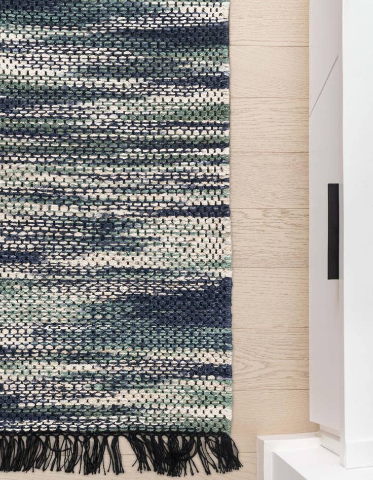 Detail image of  2' x 6' 1  Hand Woven Chunky Jute Runner Rug