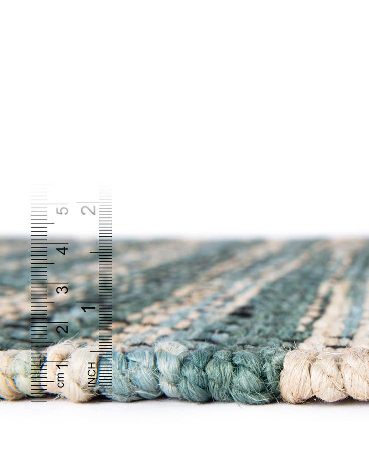 Detail image of  2' x 6' 1  Hand Woven Chunky Jute Runner Rug