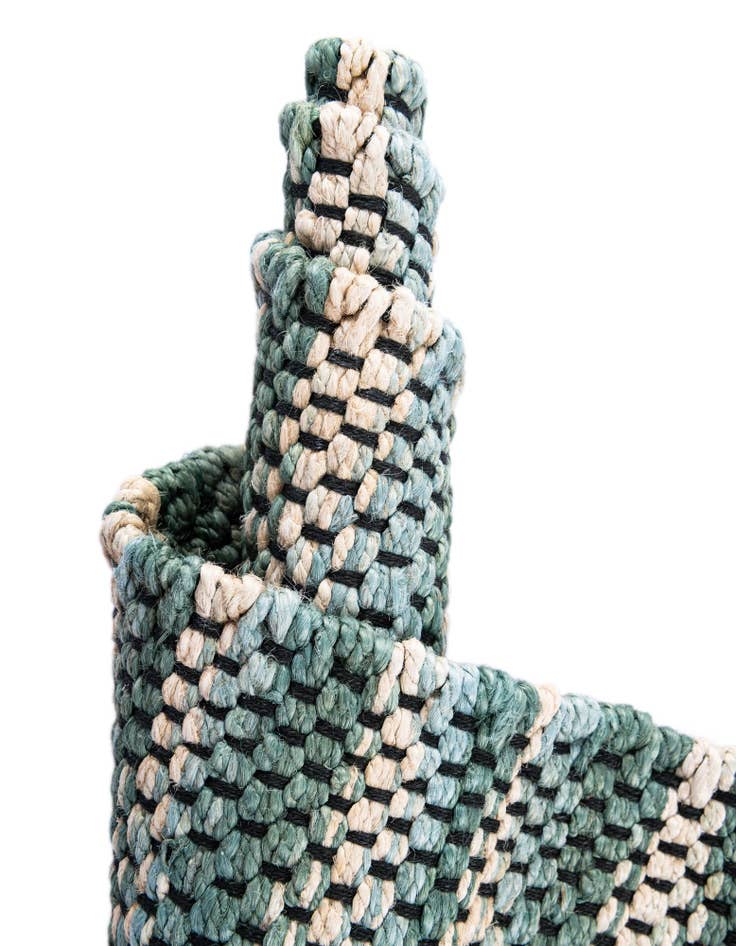 Detail image of  2' x 6' 1  Hand Woven Chunky Jute Runner Rug