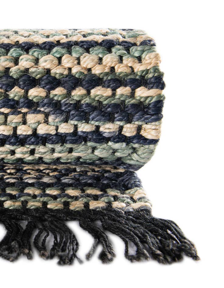 Detail image of  2' x 6' 1  Hand Woven Chunky Jute Runner Rug