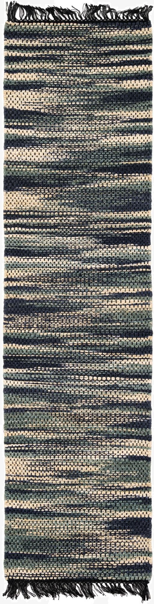  2' 7 x 10'  Hand Woven Chunky Jute Runner Rug