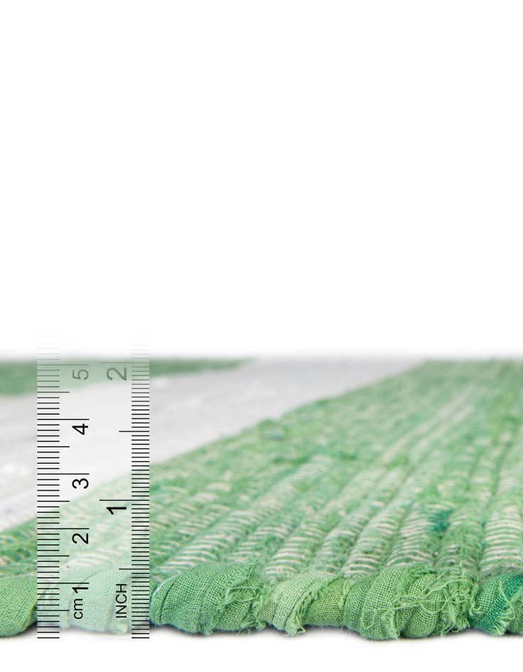 Detail image of  7' 10 x 7' 10  Hand Woven Chindi Rag Square Rug