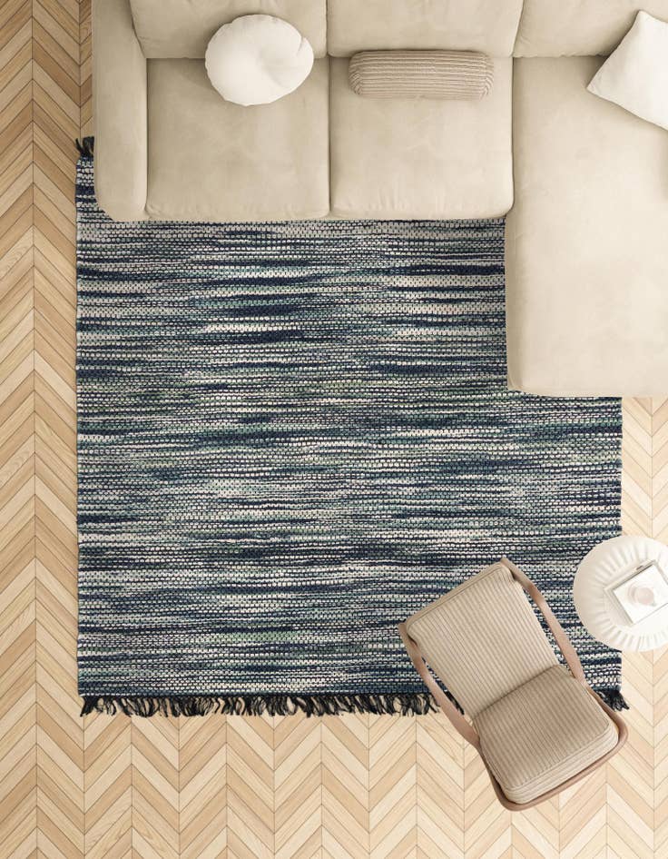 Detail image of  7' 10 x 7' 10 Chunky Jute Square Rug