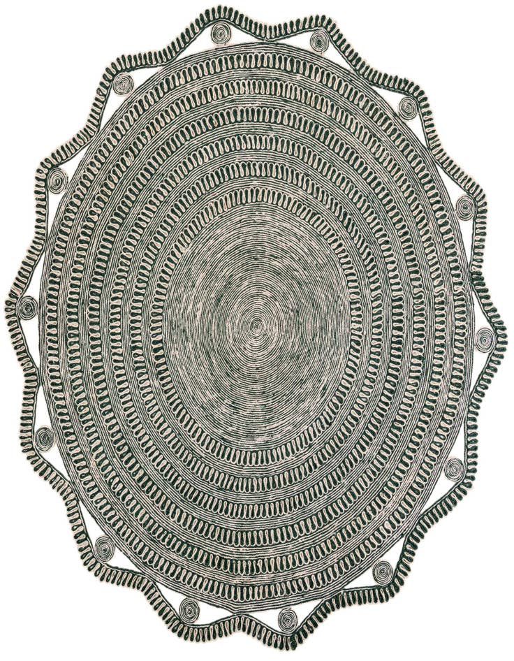 Detail image of  10' x 10' Braided Jute Round Rug