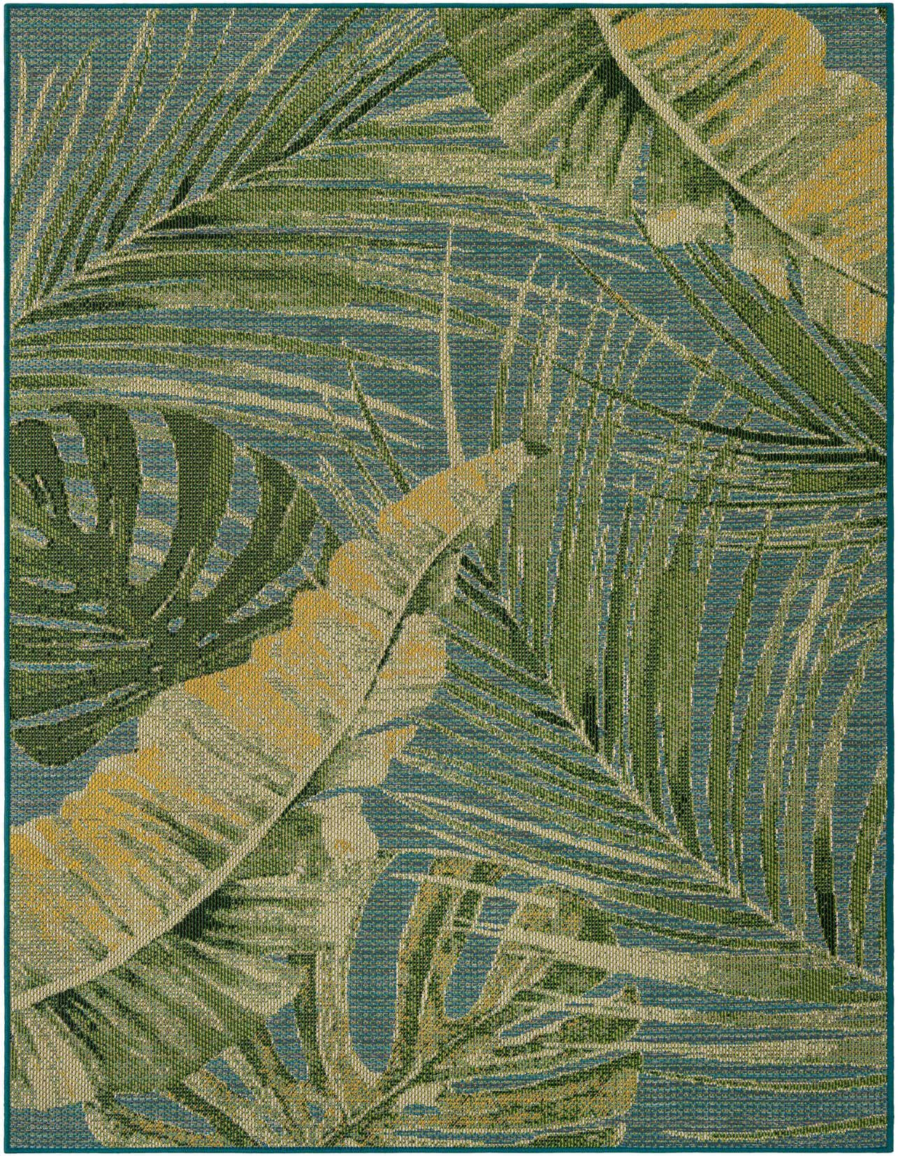 Primary image  6' x 9'  Washable Botanical Indoor / Outdoor Rug